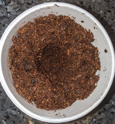 Carnivorous plant soil in a pot
